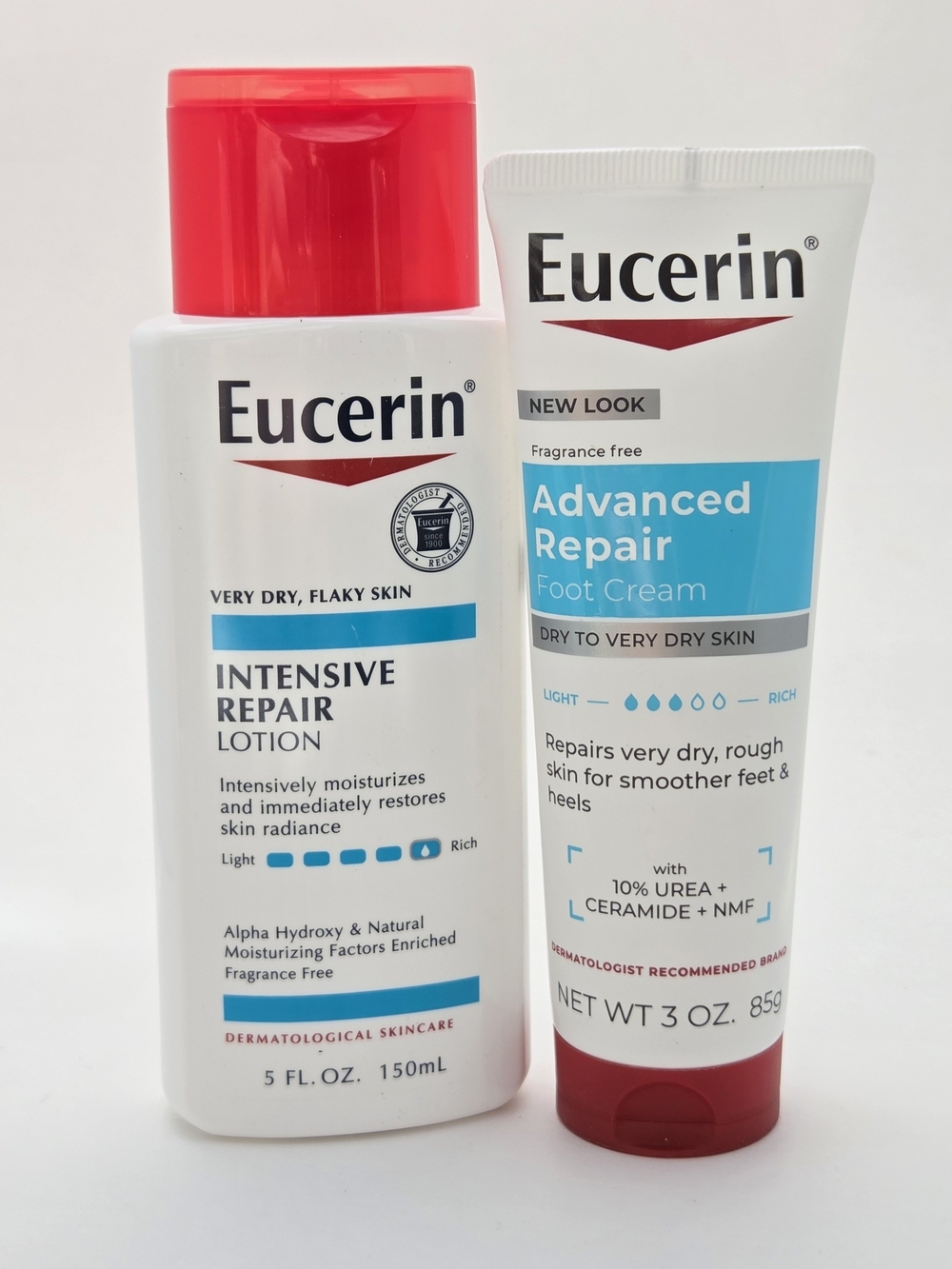 $12 When Bundled - Eucerin Repair Lotion & Foot Cream Set